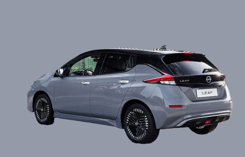 A Nissan Leaf EV, which is a small and practical EV for the UK